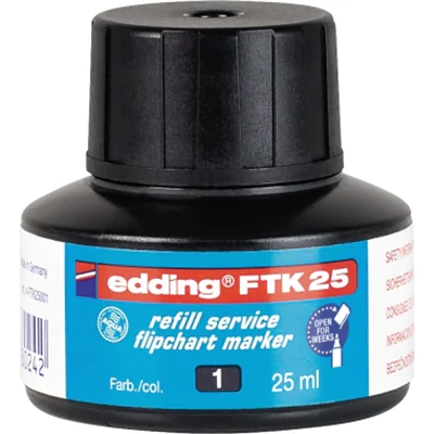 edding Nachfülltusche 4-FTK25001 25ml schwarz edding Nachfülltusche 4-FTK25001 25ml schwarz