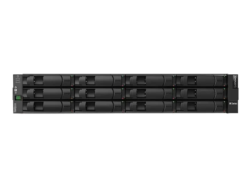 Lenovo ThinkSystem DE2000H Hybrid 2U12 LFF controller enclosure - Festplatten-Array - 12