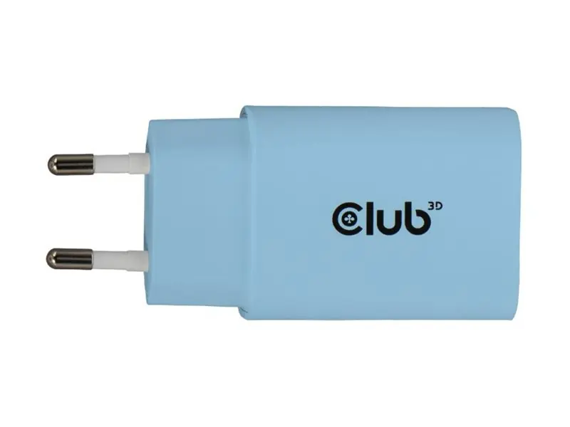 Club 3D Lifestyle Ladegerät USB-C 30Watt 2Stk blau retail