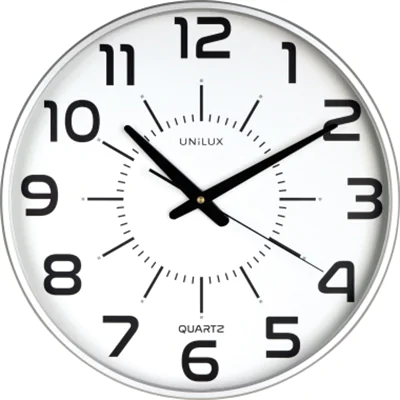 UNILUX Wanduhr MAXI POP GREY 400094488 +Battterie metallgrau UNILUX Wanduhr MAXI POP GREY 400094488 +Battterie metallgrau