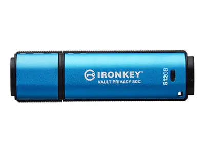 Kingston IronKey Vault Privacy 50C IKVP50C - USB-Flash-Laufwerk - verschlüsselt - 512 GB - USB 3.2 Gen 1 - TAA-konform Kingston IronKey Vault Privacy 50C IKVP50C - USB-Flash-Laufwerk - verschlüsselt - 512 GB - USB 3.2 Gen 1 - TAA-konform