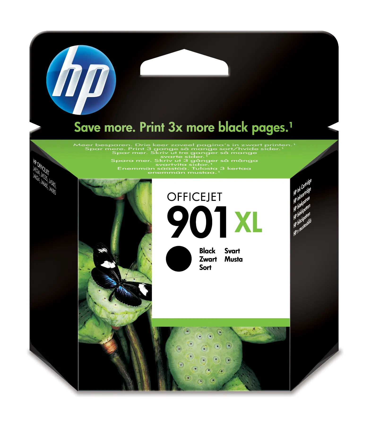 HP 901XL - 14 ml - Hohe Ergiebigkeit - Schwarz - Original - Tintenpatrone - für Officejet 4500, 4500 G510, J4524, J4535, J4540, J4550, J4585, J4624, J4640, J4660, J4680 HP 901XL - 14 ml - Hohe Ergiebigkeit - Schwarz - Original - Tintenpatrone - für Officejet 4500, 4500 G510, J4524, J4535, J4540, J4550, J4585, J4624, J4640, J4660, J4680