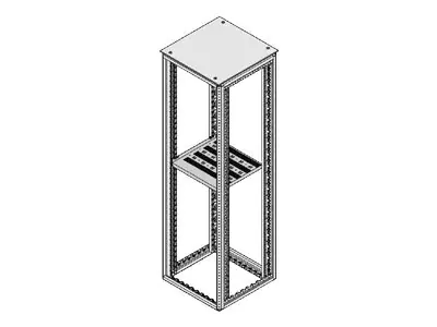 SCHROFF VARISTAR - Rack - Regal - RAL 7021 - 1U - 48.3 cm (19") 21130-309