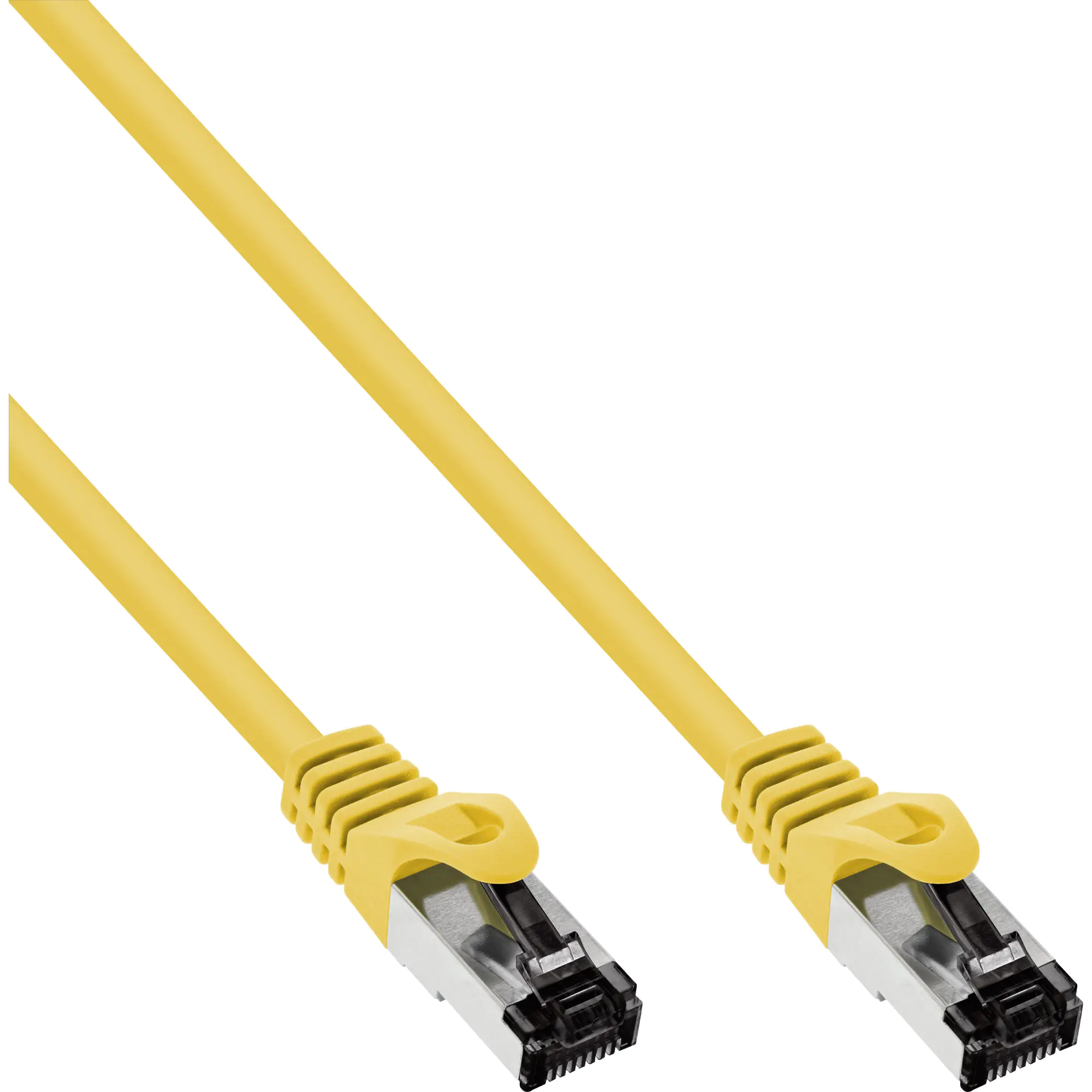InLine - Patch-Kabel - RJ-45 (M) zu RJ-45 (M) - 1 m - SFTP, PiMF - CAT 8.1 - halogenfrei, rund - Gelb