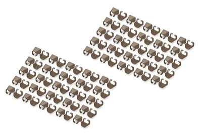 DIGITUS Kabelclips mit Farbcodierung - für Patch-Kabel - braun, RAL 8028 (Packung mit 100)