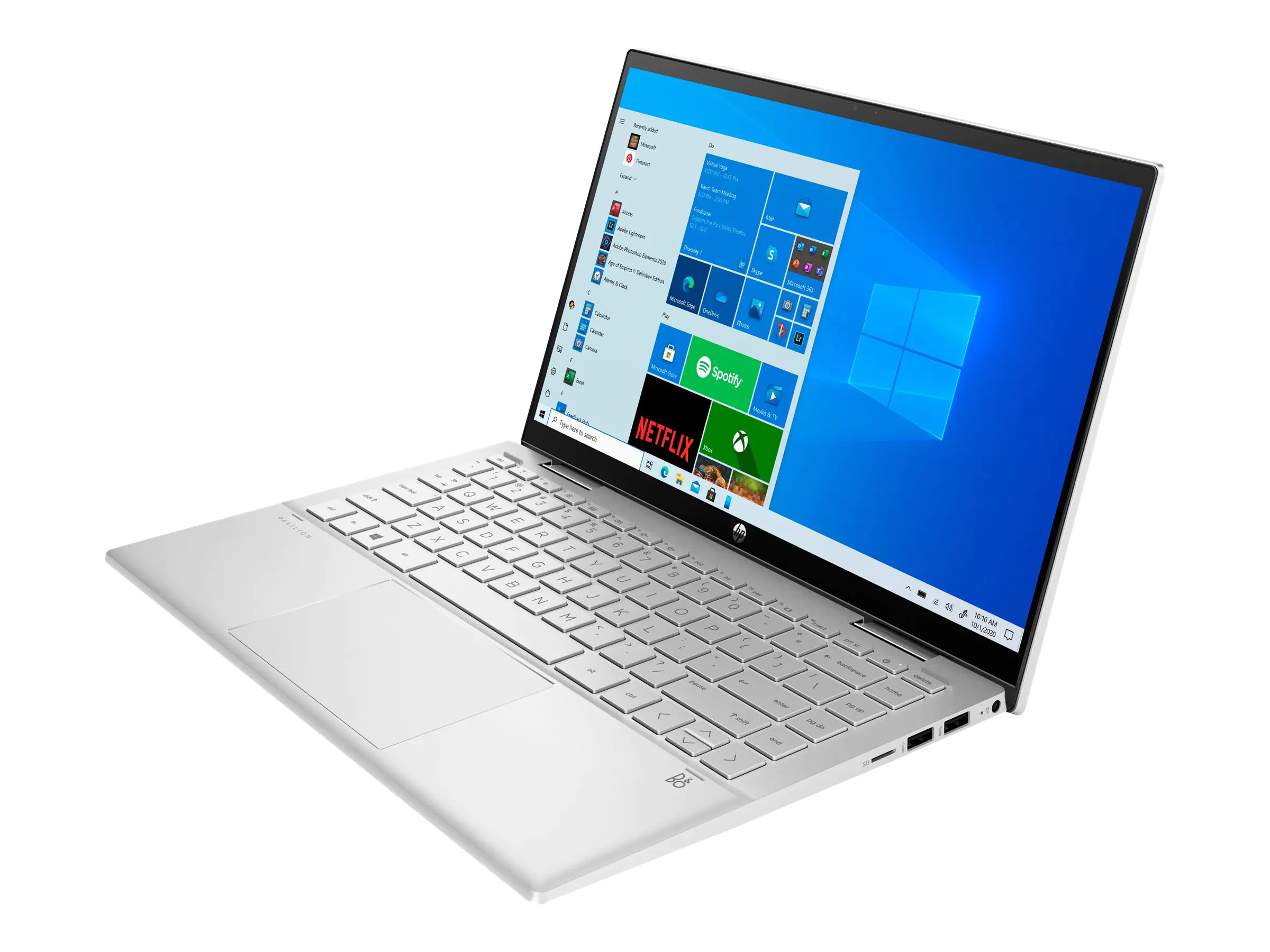 HP Pavilion x360 Laptop 14-dy0055ng - Flip-Design - Intel Core i5 1135G7 / 2.4 GHz - Win 10 Home 64-Bit - Iris Xe Graphics - 8 GB RAM - 256 GB SSD NVMe - 35.6 cm (14") IPS Touchscreen 1920 x 1080 (Full HD) - Wi-Fi 5 - Natural Silver, lackiert (Abedeckung)