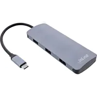 InLine USB 3.2 Gen.2 Hub 4x USB-C+ 3x USB-A PD 100W Aluminium grau InLine USB 3.2 Gen.2 Hub 4x USB-C+ 3x USB-A PD 100W Aluminium grau