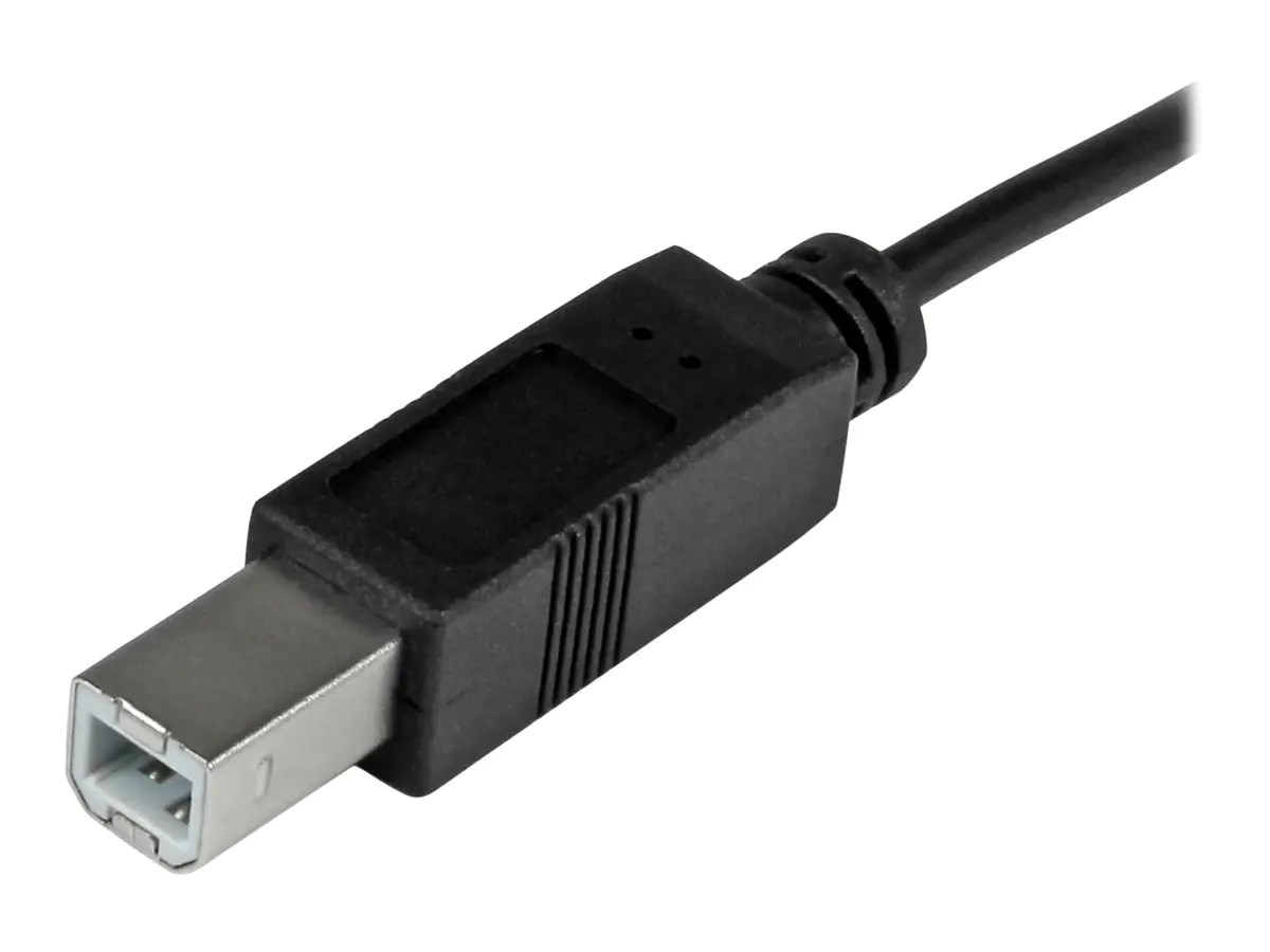 StarTech 1m USB 2.0 USB-C auf USB-B Kabel - USB Anschlusskabel - USB-Kabel - 24 pin USB-C (M) zu USB Typ B (M) - USB 2.0 - 1 m - Schwarz - für P/N: HB30A3A1CFB, HB30A3A1CSFS, HB30C3A1CFB, HB30C3A1CFS