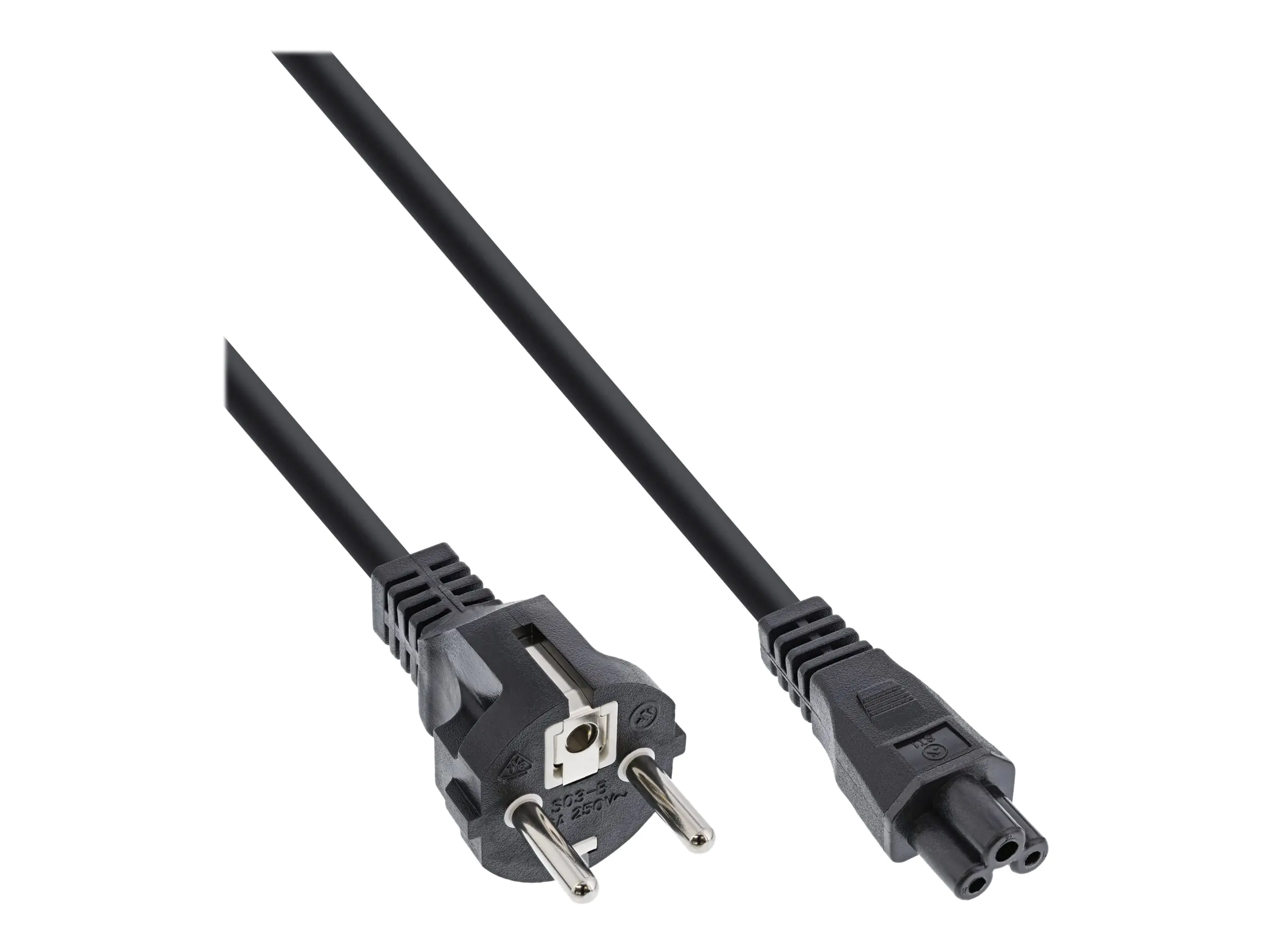 InLine - Stromkabel - power CEE 7/7 (S) zu IEC 60320 C5 - 1.8 m - Schwarz (Packung mit 40) InLine - Stromkabel - power CEE 7/7 (S) zu IEC 60320 C5 - 1.8 m - Schwarz (Packung mit 40)