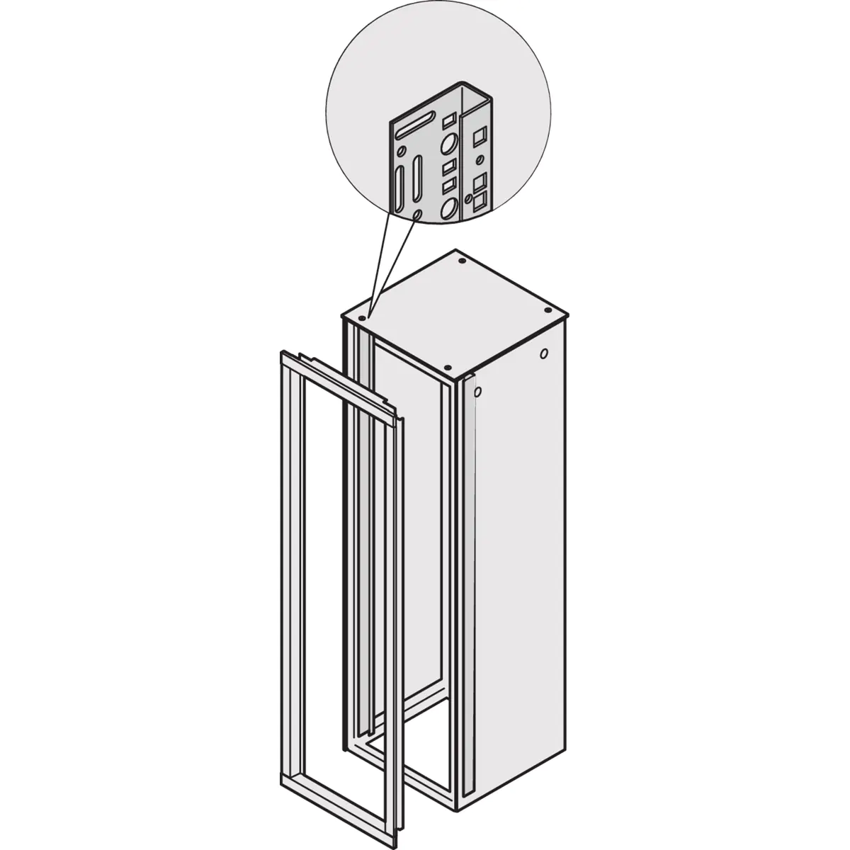 SCHROFF ADAPTIONSWINK. 7035 2ST - Rack-Zubehör
