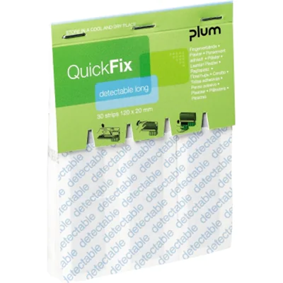 QuickFix Fingerverbände Refill 5509 Detectable Long 30 St./Pack. QuickFix Fingerverbände Refill 5509 Detectable Long 30 St./Pack.