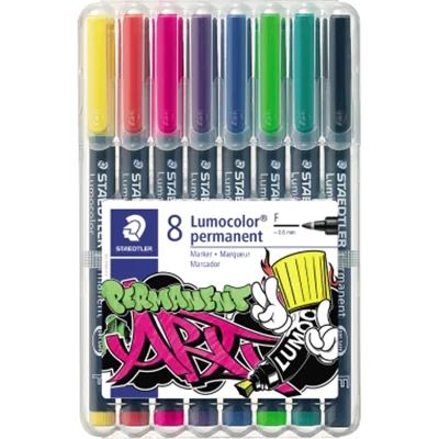 STAEDTLER Folienstift Lumocolor 318 WP8-1 F perm 8 St./Pack. STAEDTLER Folienstift Lumocolor 318 WP8-1 F perm 8 St./Pack.
