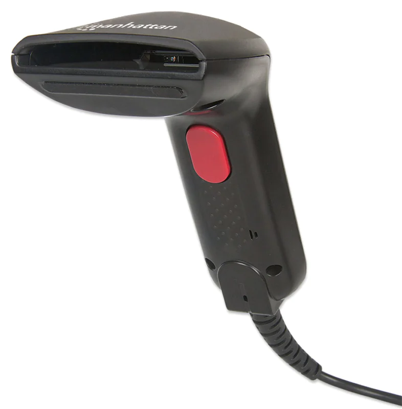 Manhattan Contact CCD Handheld Barcode Scanner, USB, 60mm Scan Width, Cable 152cm, Max Ambient Light 5,000 lux (sunlight), Black, Three Year Warranty, Box - Barcode-Scanner - Handgerät - 100 Scans/Sek. - decodiert - USB Manhattan Contact CCD Handheld Barcode Scanner, USB, 60mm Scan Width, Cable 152cm, Max Ambient Light 5,000 lux (sunlight), Black, Three Year Warranty, Box - Barcode-Scanner - Handgerät - 100 Scans/Sek. - decodiert - USB