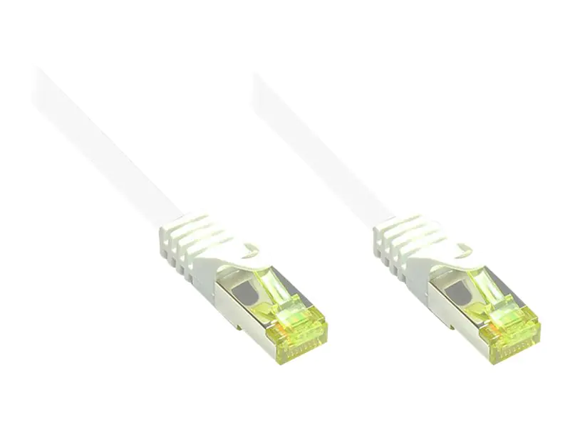 Good Connections RNS - Patch-Kabel - RJ-45 (M) bis RJ-45 (M) - 25 m - SFTP, PiMF - CAT 7 - halogenfrei, ohne Haken - weiß