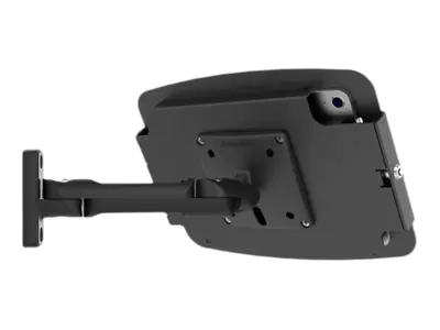 Compulocks iPad Pro 12.9" (3-6th Gen) Space Enclosure Swing Wall Mount - Gehäuse - Diebstahlschutz - für Tablett - verriegelbar - hochwertiges Aluminium - Schwarz - Bildschirmgröße: 32.8 cm (12.9") - Wandmontage, Oberflächenmontage, Thekenbereich - f