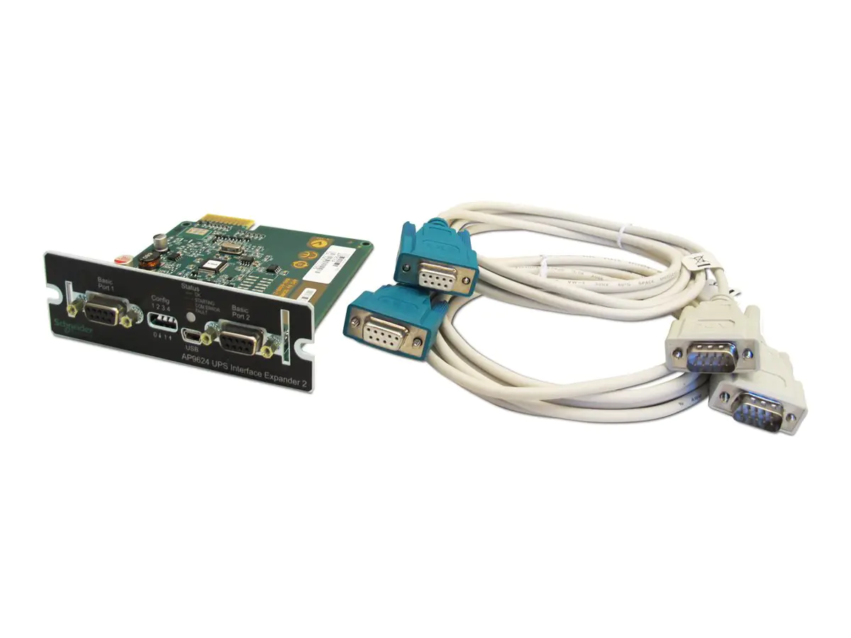 Schneider AP9624 UPS Interface Expander 2 - Fernverwaltungsadapter - SmartSlot - RS-232 x 2