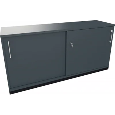 Schiebetürenschrank 2OH B1600xT442xH781mm an/Lavagrau Schiebetürenschrank 2OH B1600xT442xH781mm an/Lavagrau