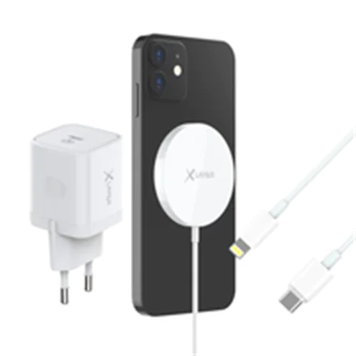 Xlayer 219370 - Magnet-Ladegeraet-Set weiss 20 W iPhone 12