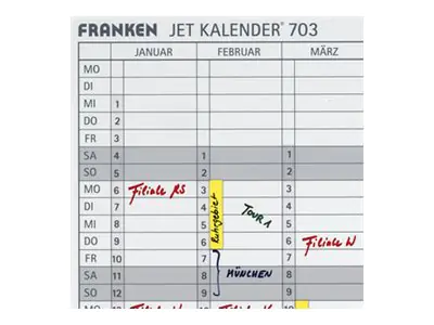 Franken GmbH FRANKEN - Streifen - 14 x 42 cm - durchsichtig DS703A