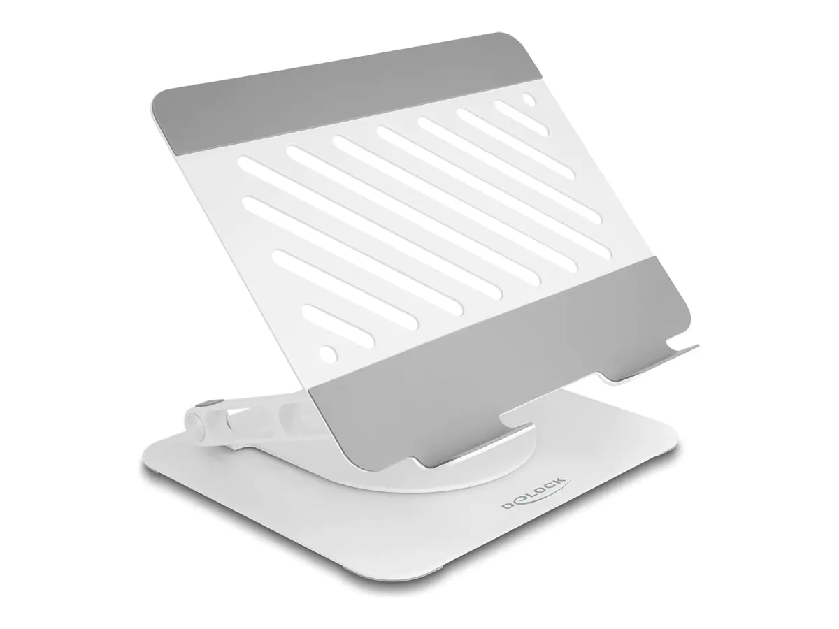 Delock Notebook- / Tablet-Ständer - verstellbar, Aluminium, 360° drehbar
