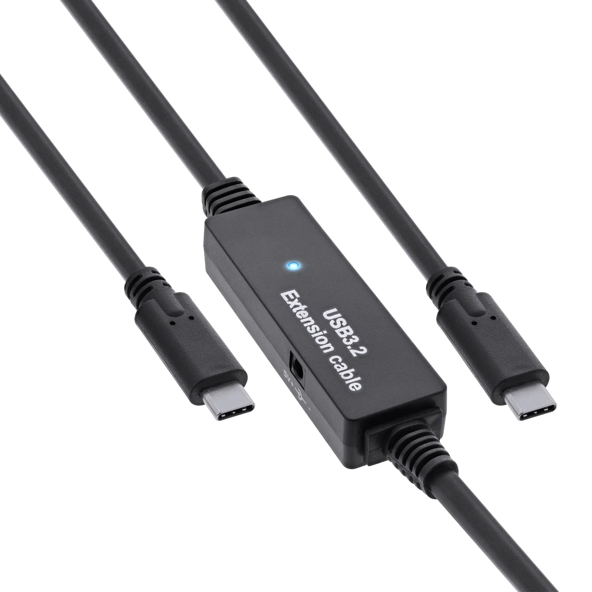 InLine - USB-Kabel - 24 pin USB-C (M) zu 24 pin USB-C (M) - USB 3.2 Gen 1 - 10 m - aktiv - Schwarz InLine - USB-Kabel - 24 pin USB-C (M) zu 24 pin USB-C (M) - USB 3.2 Gen 1 - 10 m - aktiv - Schwarz