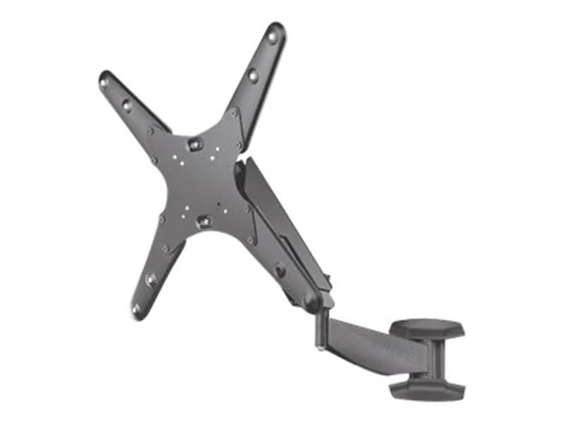 Manhattan TV & Monitor Mount (Clearance Pricing), Wall, Spring Arm, 1 screen, Screen Sizes: 21-55", Black, VESA 75x75 to 400x400mm, Max 30kg, LFD, Height Adjustable Swivel Arm, Lifetime Warranty - Klammer - für LCD TV - Kunststoff, Stahl - Bildschirm