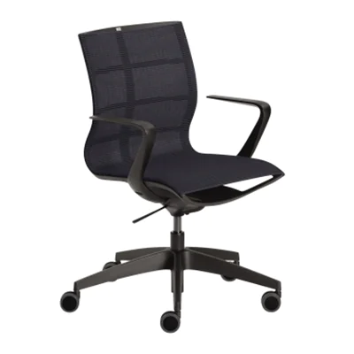 Sedus Stoll Sedus se:joy, Netz-Sitz, Netz-Rückenlehne, Schwarz, Schwarz, Polyester, Polyester EC-880/001