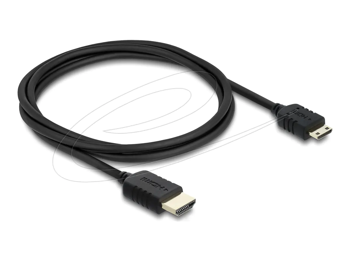 Delock High Speed - HDMI-Kabel - HDMI männlich zu 19-poliger Mini-HDMI männlich - 1 m - dreifach