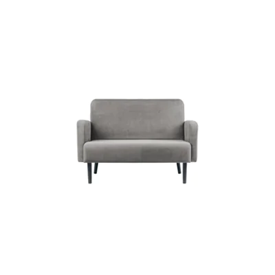 PAPERFLOW 2-Sitzer Sofa LISBOA Samtbezug grau 74600840 LC2PV.01.02