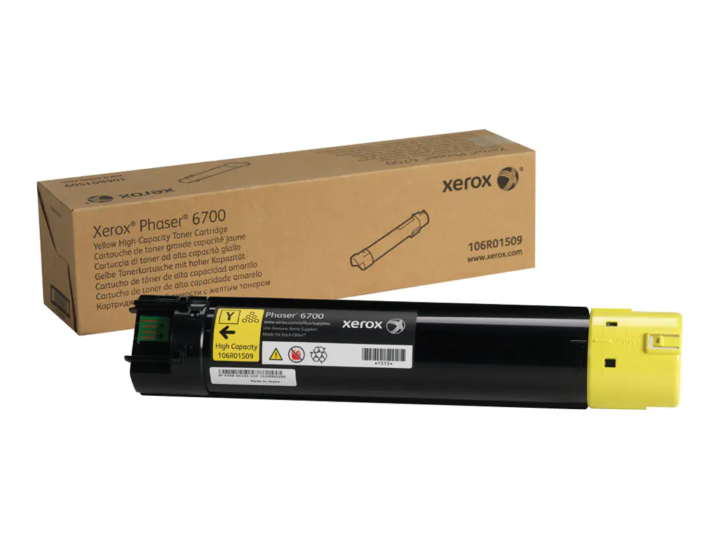 Xerox - Mit hoher Kapazität - Gelb - Original - Tonerpatrone - für Phaser 6700Dn, 6700DT, 6700DX, 6700N, 6700V_DNC Xerox - Mit hoher Kapazität - Gelb - Original - Tonerpatrone - für Phaser 6700Dn, 6700DT, 6700DX, 6700N, 6700V_DNC