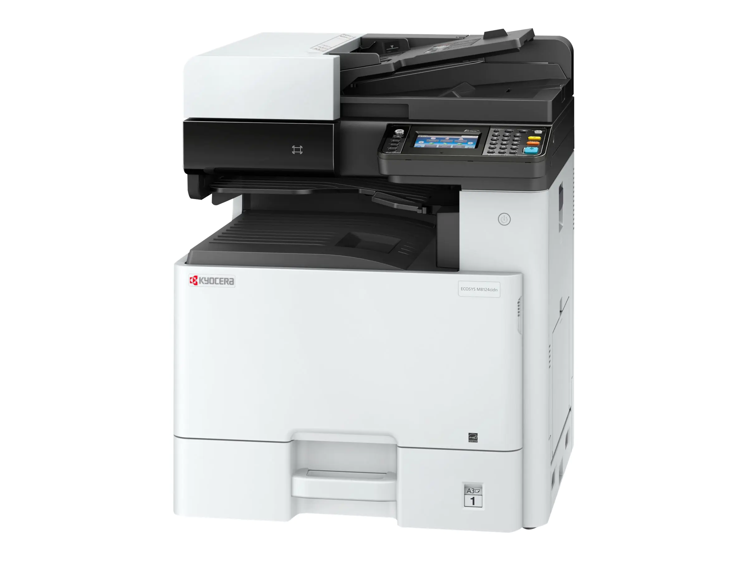 Kyocera ECOSYS M8130cidn - Multifunktionsdrucker - Farbe - Laser - A3 (297 x 420 mm), Ledger (279 x 432 mm) (Original) - A3/Ledger (Medien) - bis zu 30 Seiten/Min. (Kopieren) - bis zu 30 Seiten/Min. (Drucken) - 600 Blatt - USB 2.0, Gigabit LAN, USB-Host,