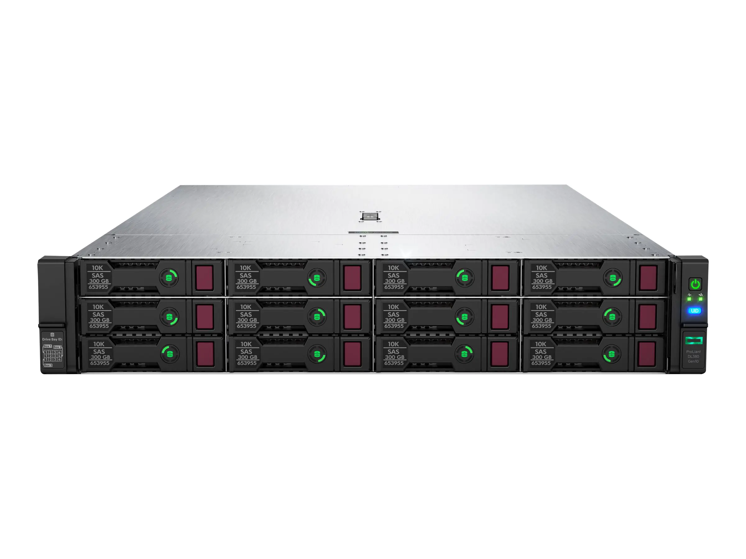 HPE ProLiant DL380 Gen10 Network Choice - Server - Rack-Montage - 2U - zweiweg - 1 x Xeon Silver 4208 / 2.1 GHz - RAM 32 GB - SATA/SAS - Hot-Swap 8.9 cm (3.5") Schacht/Schächte - keine HDD - 1GbE - Monitor: keiner - BTO