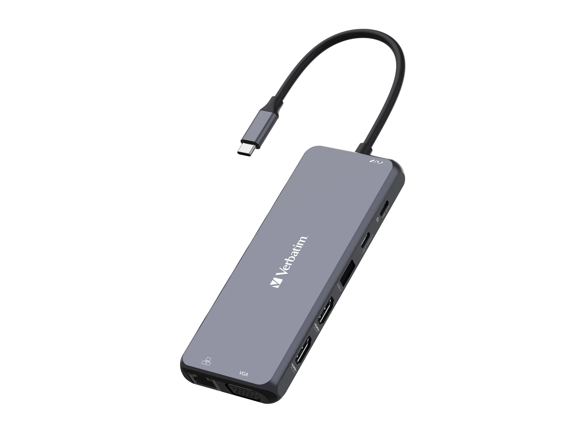 Verbatim Hub - 2 x HDMI + 1 x VGA + 7 x USB 32154