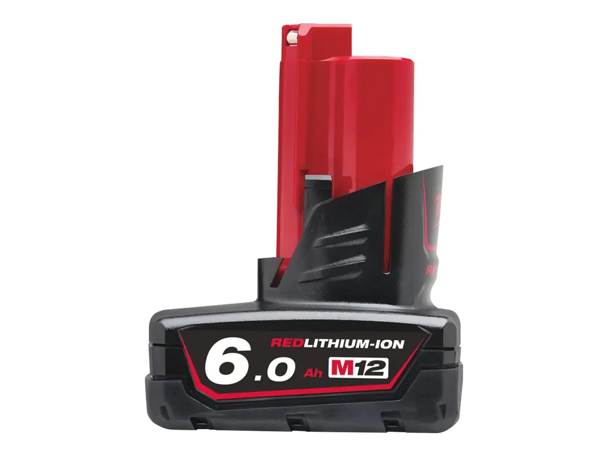 Milwaukee M12 B6 - Batterie - Li-Ion - 6 Ah - für Milwaukee M12 BDD-202C; Fuel M12, M12 CH-0, M12 FDD-402X, M12 FPD-402X