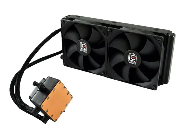 LC Power Cosmo Cool LC-CC-240-LICO - Prozessor-Flüssigkeitskühlsystem - (für: LGA1156, AM2, AM2+, LGA1366, AM3, LGA1155, AM3+, LGA2011, FM1, FM2, LGA1150, FM2+, LGA2011-3, LGA1151) - Kupfer - 120 mm - Schwarz