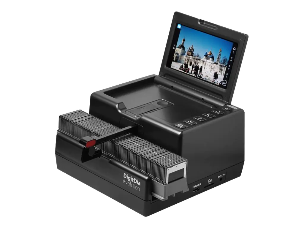 Reflecta DigitDia evolution - Filmscanner (35 mm) - CMOS - 35 mm-Film - 4608 dpi x 3072 dpi - automatischer Dokumenteneinzug (50 Dias) - HDMI Reflecta DigitDia evolution - Filmscanner (35 mm) - CMOS - 35 mm-Film - 4608 dpi x 3072 dpi - automatischer Dokumenteneinzug (50 Dias) - HDMI