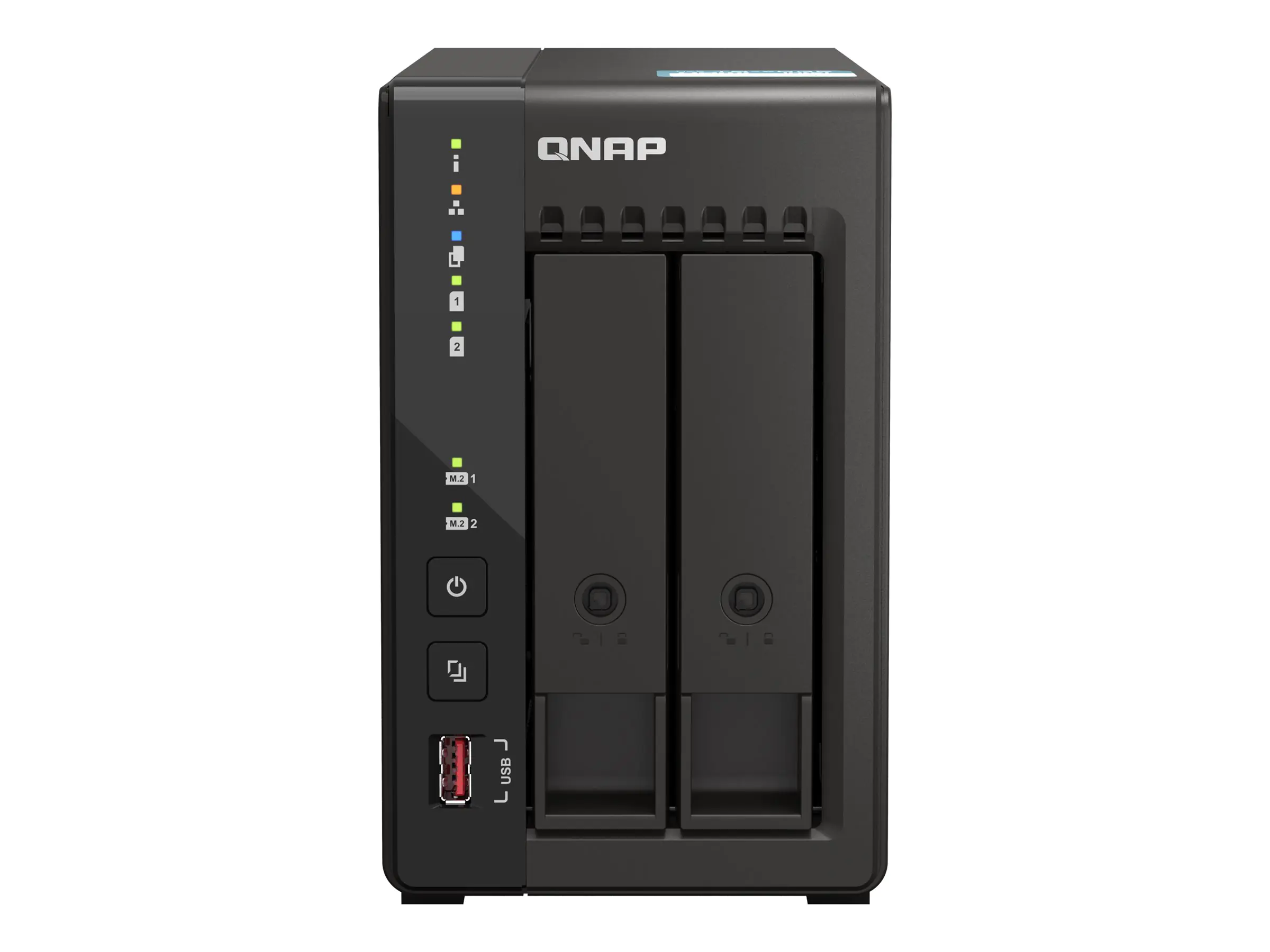 QNAP TS-253E - NAS-Server - 2 Schächte - SATA 6Gb/s - RAID RAID 0, 1, 5, 6, 10, 50, JBOD, 60 - RAM 8 GB - 2.5 Gigabit Ethernet - iSCSI Support