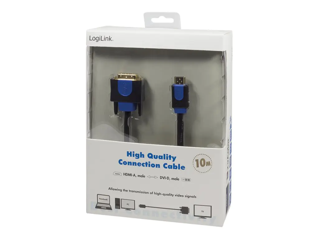 LogiLink - Adapterkabel - HDMI männlich zu DVI-D männlich - 10 m