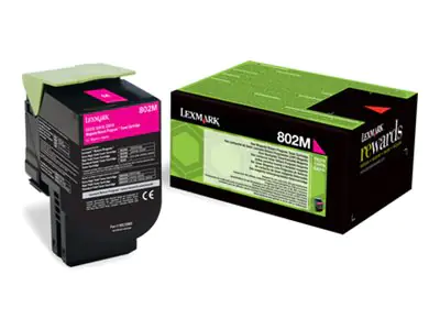 Lexmark 802M - Magenta - original - Tonerpatrone 80C20M0