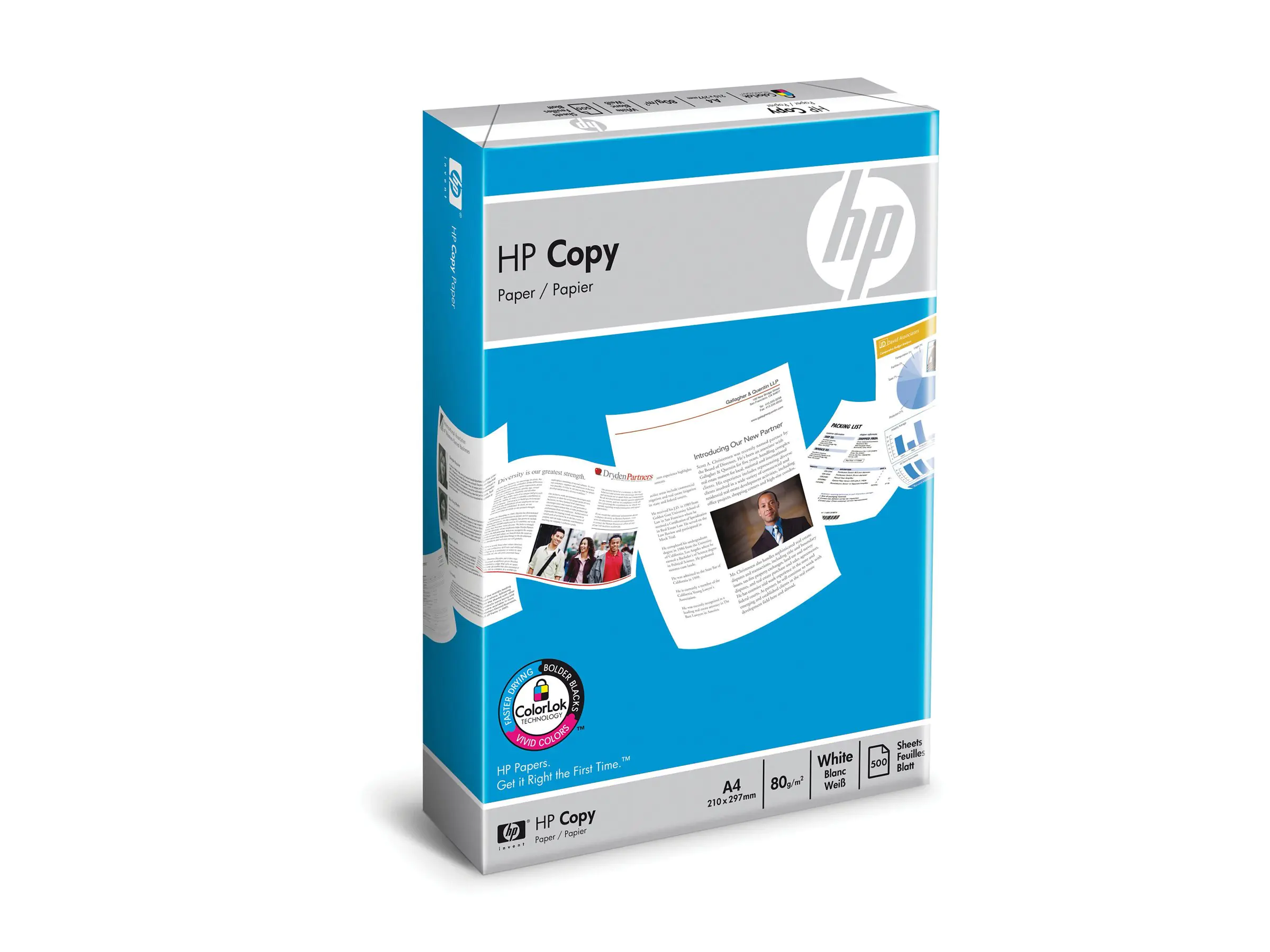 HP Copy Paper - A4 (210 x 297 mm) - 80 g/m² CHP910