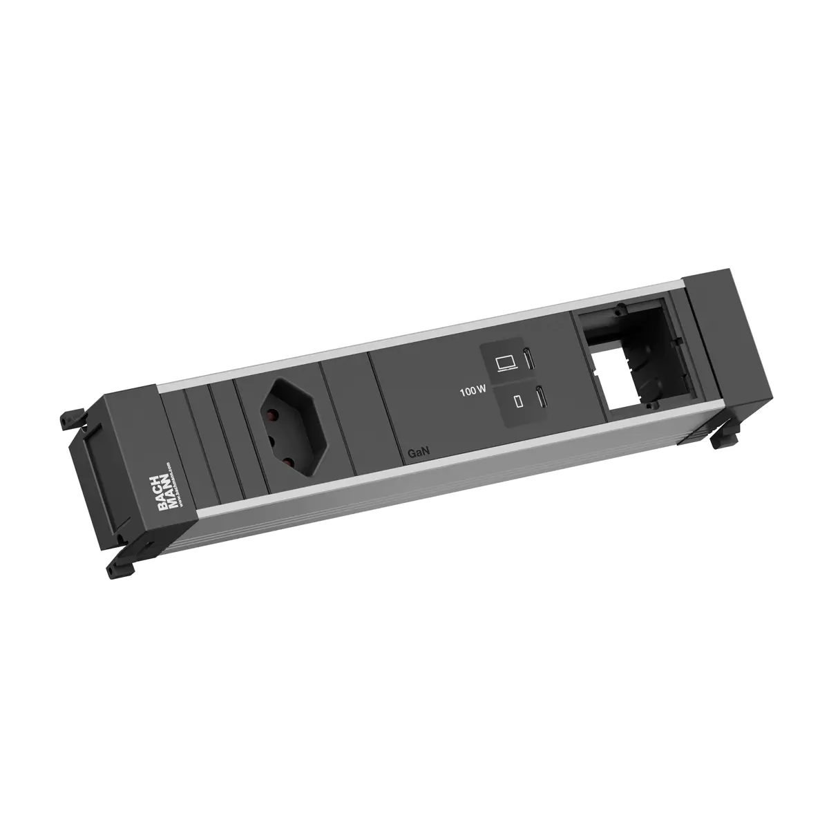 Bachmann POWER FRAME M 1xCH 0° 1xUSB C/C 100W 1xCM - Zubehör Stromversorgung BM0023907