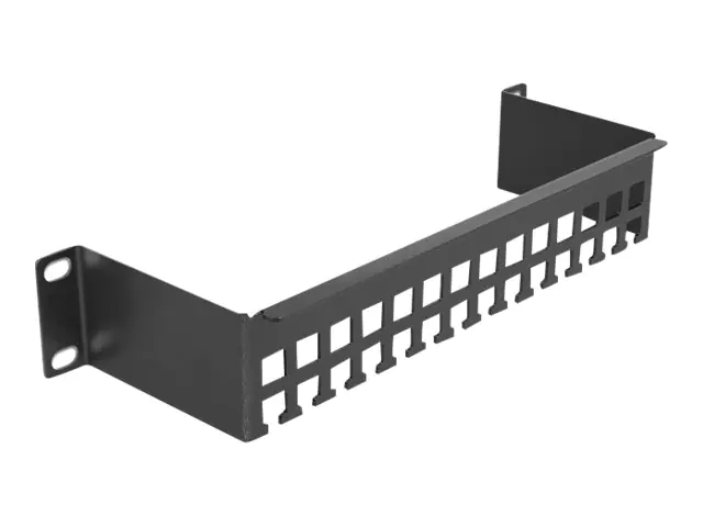 Delock Kabelführungsleiste - Schwarz - 1U - 25.4 cm (10")