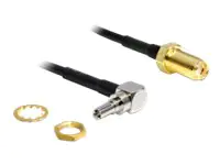 Delock Antennenadapter CRC9 SMA 88466 20 cm Schwarz