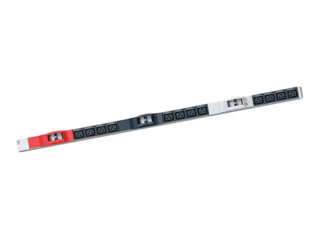 Bachmann IT PDU Basic - Stromverteilungseinheit (Rack - einbaufähig) - Wechselstrom 400 V - 3 Phasen - Eingabe, Eingang CEE 7/7 - Ausgangsanschlüsse: 30 (24 x IEC 60320 C13, 6 x Leistungs-CEE 7/3) - 1U