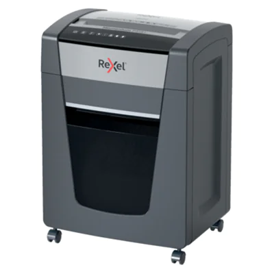 Rexel® Aktenvernichter Momentum P515+ P-5 Papier, Heftklammern, Büroklammern Partikelschnitt 16 Bl. (70 g/m²) schwarz
