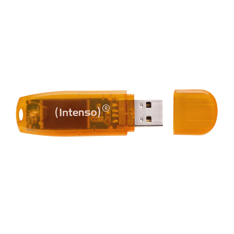 Intenso Rainbow Line - USB-Flash-Laufwerk - 64 GB - USB - orange