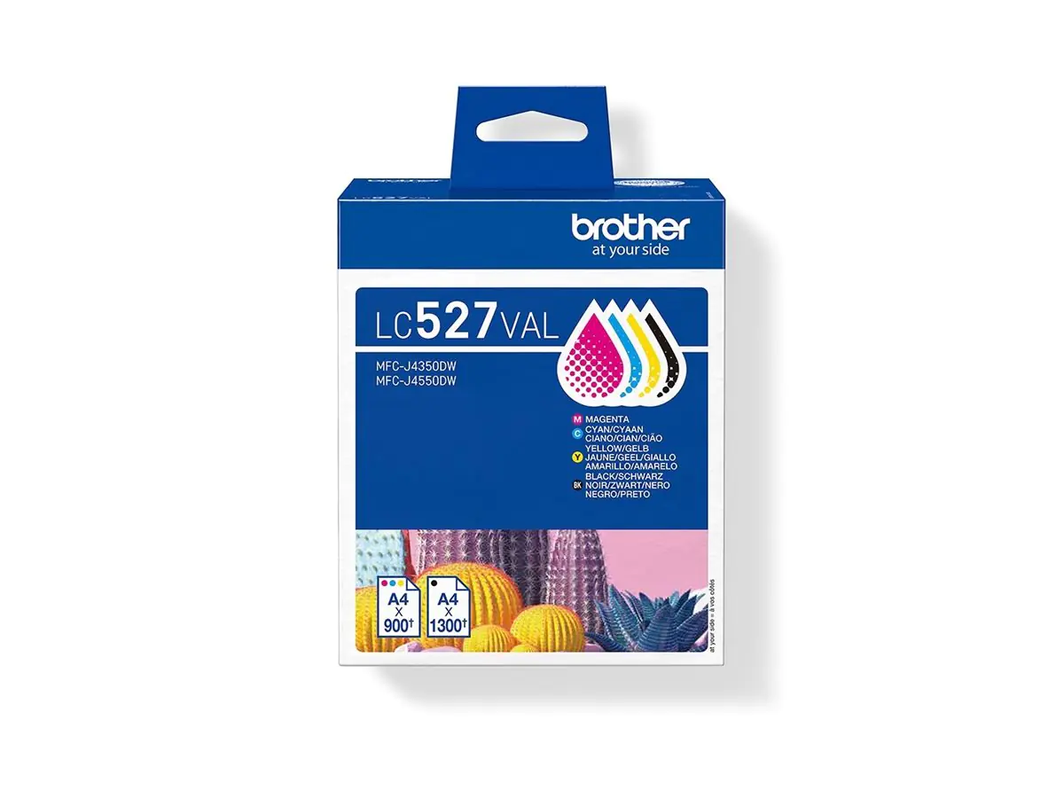 Brother LC527 Value Pack - 4er-Pack - Schwarz, Gelb, Cyan, Magenta LC527VAL