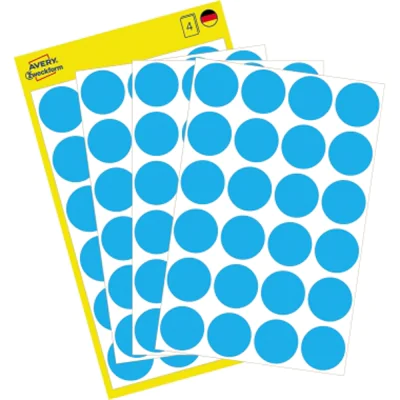 Avery Zweckform Markierungspunkt 3005 18mm blau 96 St./Pack. Avery Zweckform Markierungspunkt 3005 18mm blau 96 St./Pack.