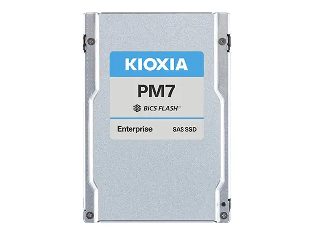 KIOXIA PM7-V Series KPM7VVUG12T8 - SSD - Enterprise - verschlüsselt - 12800 GB - intern - 2.5" (6.4 cm) - SAS 24Gb/s - Self-Encrypting Drive (SED)