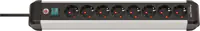 Brennenstuhl 1391030800, 3 m, Indoor, Abgewinkelt, IP20, Schwarz, Silber, 8 AC-Ausgänge